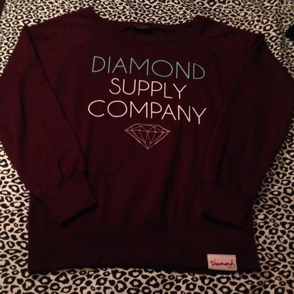 Diamond Supply Co. Maroon Crew 🎀