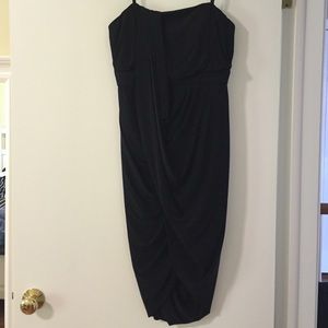 BCBG Runway black strapless dress
