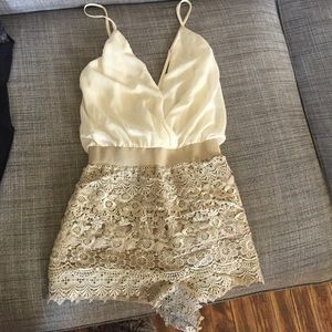 Lace Shorts Romper
