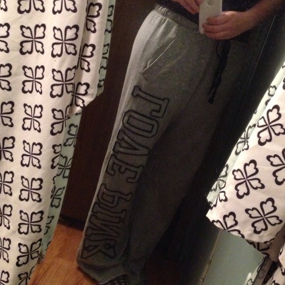 Pink Boyfriend Fit Sweats