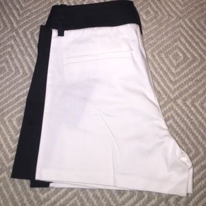 Tuxedo shorts black and white