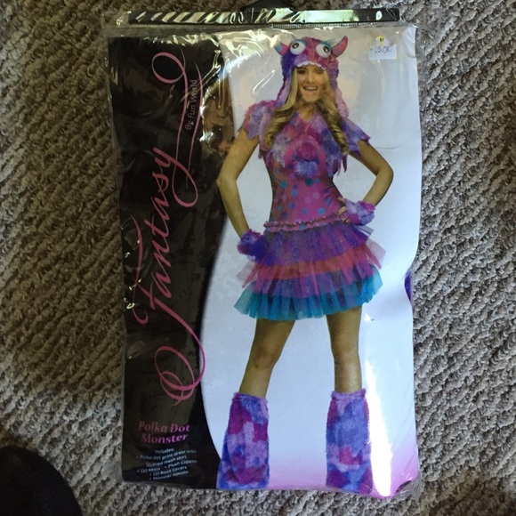 Polka dot monster costume m