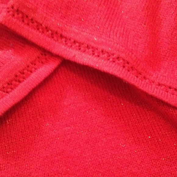 Red Shimmery Sweater 😍 - Picture 2 of 3