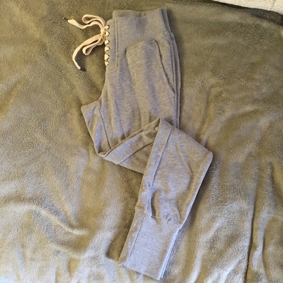 Lace Up Front Jogger Sweatpants