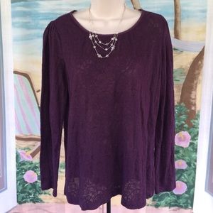 Long Sleeve Lace Top