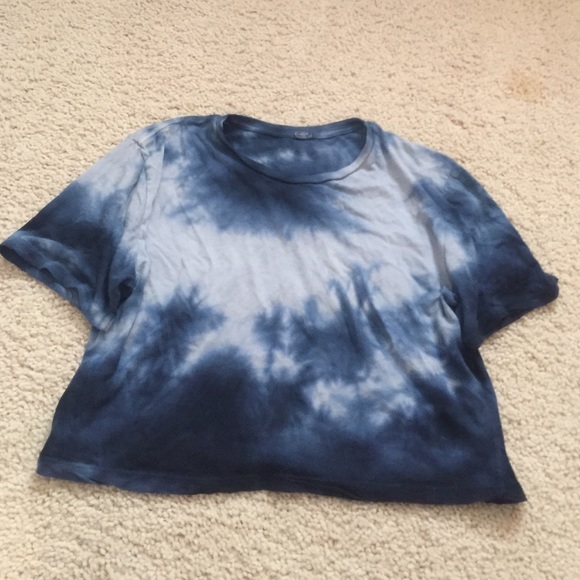 John Galt tie dye cropped shirt
