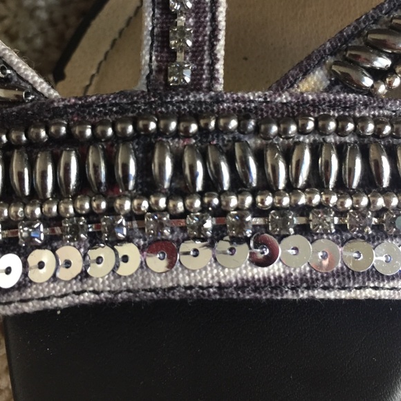 Silver beaded sandals - Picture 3 of 3