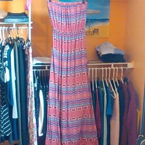 Aztec maxi dress