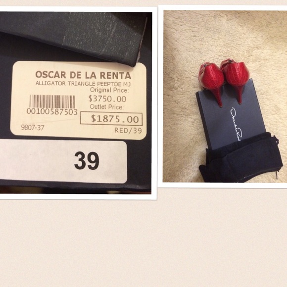 ✂️PRICE CUT✂️OSCAR DE LA RENTA Alligator Mary Jane - Picture 4 of 4