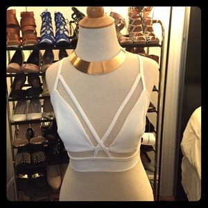 Brassiere crop top