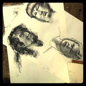 Personal charcoal portraits