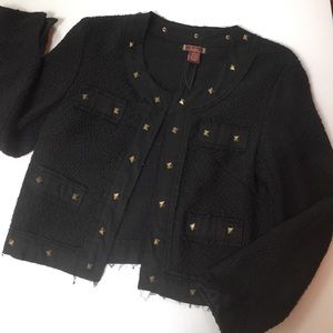 Boucle Studded Jacket