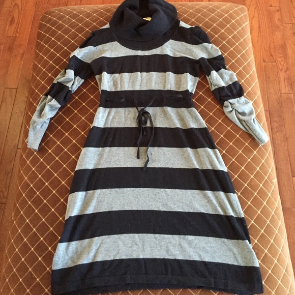 NWT- Black and Gray striped dress