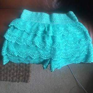 Crochet shorts