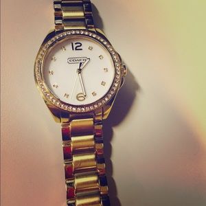 Coach gold watch