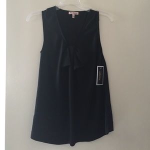 Juicy Couture Black Jersey Bow Tank