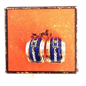 Authentic Hermes vintage equestrian earrings