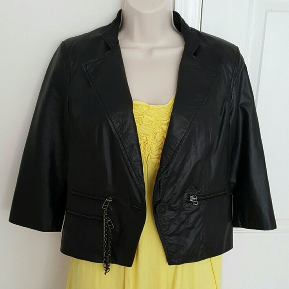 Zara Leather Jacket - Picture 2 of 4