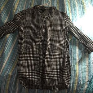 Black & White plaid top
