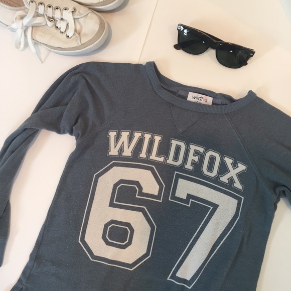 WILDFOX Gray Sweater Women's XXS or Kids 10-12