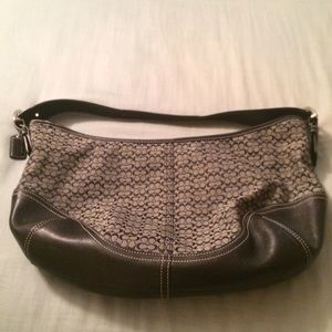 Coach bag Hobo gray and black