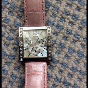 Pink Guess watch