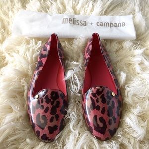 Melissa leopard print in pink shoes