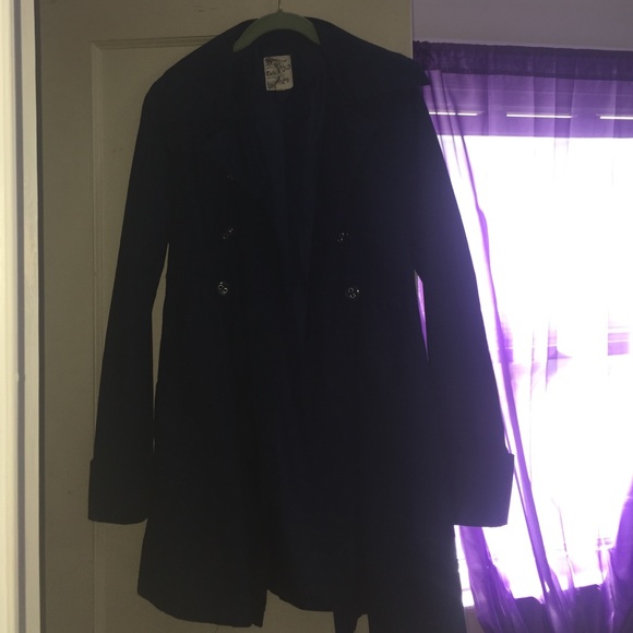 Like new . Dark blue pea coat .