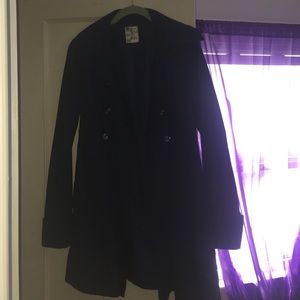 Like new . Dark blue pea coat .