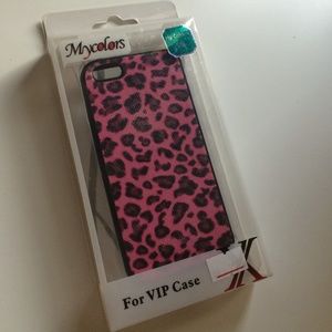 Pink leopard iphone 5/ 5s case. NWT