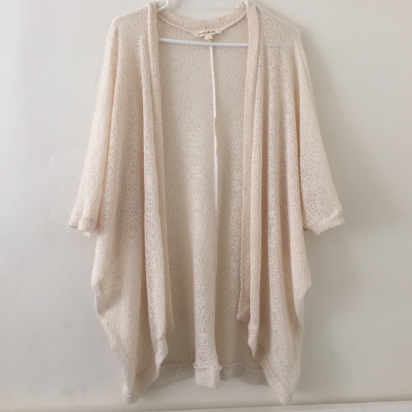 Cream Oversized Cardigan