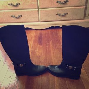 Black Coach leather riding boots!!
