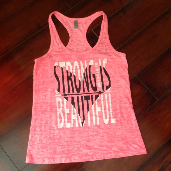 Pink Racer Back Workout Tank