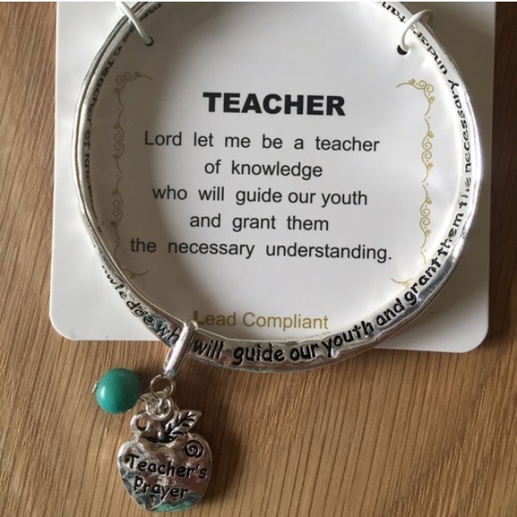 Jewelry - TEACHER'S PRAYER BANGLE BRACELET