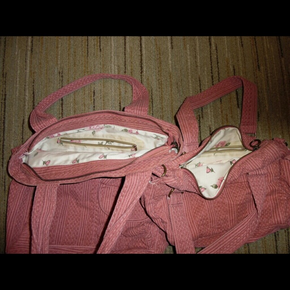 Pink cotton matching bag set! - Picture 2 of 2