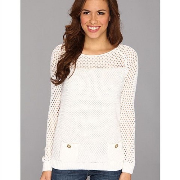 Lilly Pulitzer Kristen Sweater Resort White