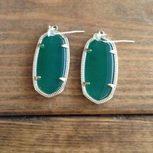Green Elle Kendra Scott earrings