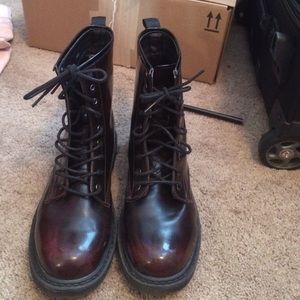 Look alike burgundy Doc Martens