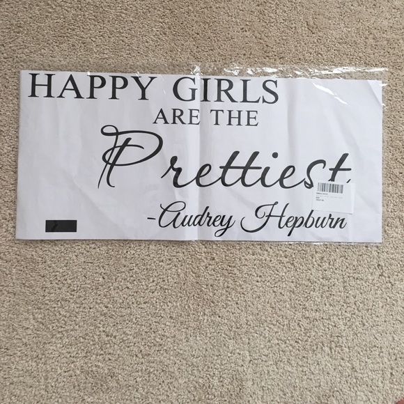 Audrey Hepburn quote wall decal