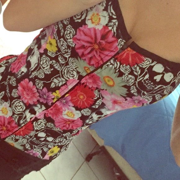 Rockstar corset top w/ skull leggings