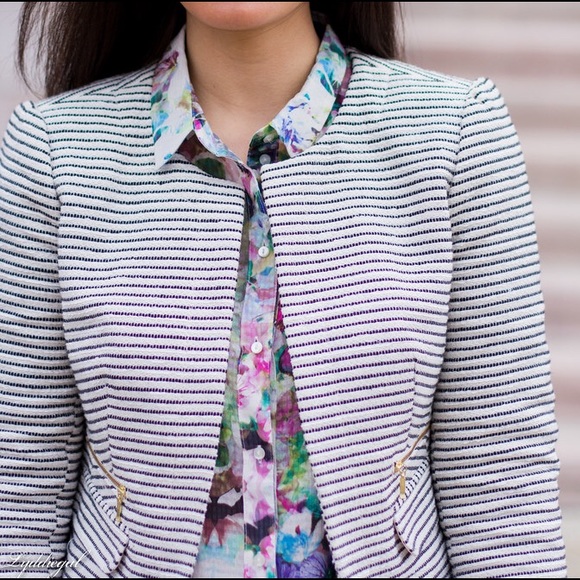 LOFT | Striped Blazer/jacket | 0