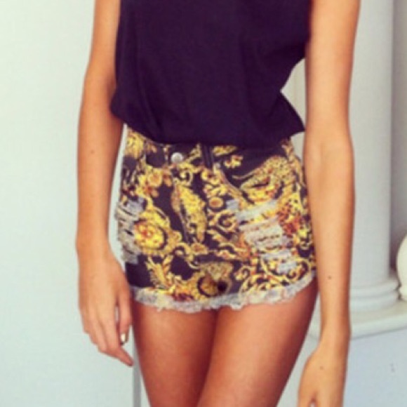 Minkpink 'Outrageous Fortune' Animal Denim Short