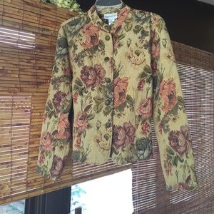 Floral tapestry jacket