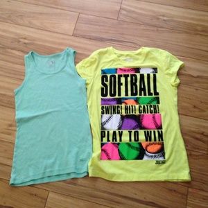 Girls Justice Softball Tshirt and Tank