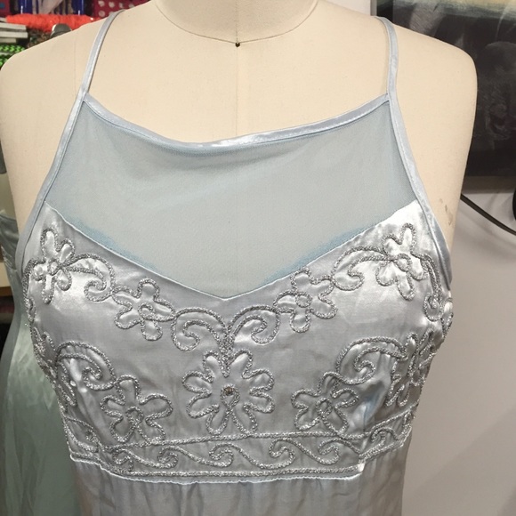 ✖️SOLD✖️Powder Blue Illusion Maxi Dress - Picture 2 of 4