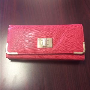 Gold and Coral wallet
