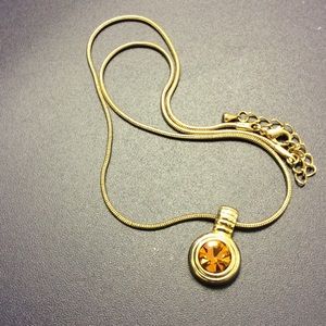 Landau citrine necklace with chain