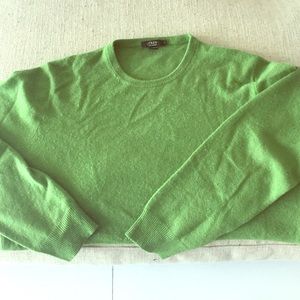 Jcrew Men's green Italian cashmere sweater