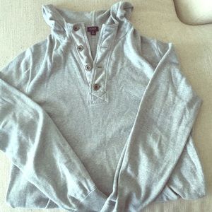 Men's Jcrew grey sweater with hood