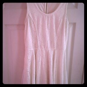 White flowered express dress